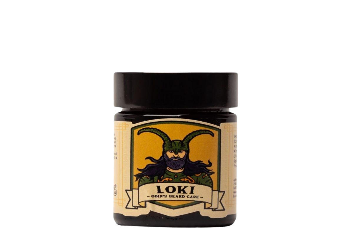 Loki Beard Balm - Pear • Bergamot • Blackcurrant • Violet Leaf • Rosewood • Geranium • White Musk • Vanilla 30ml