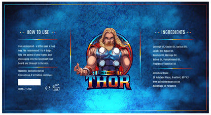 Thor Beard Oil - Grapefruit, Musk, Amber, Citrus Zest, Clove, Sandalwood, Sichuan Pepper, 30 ml
